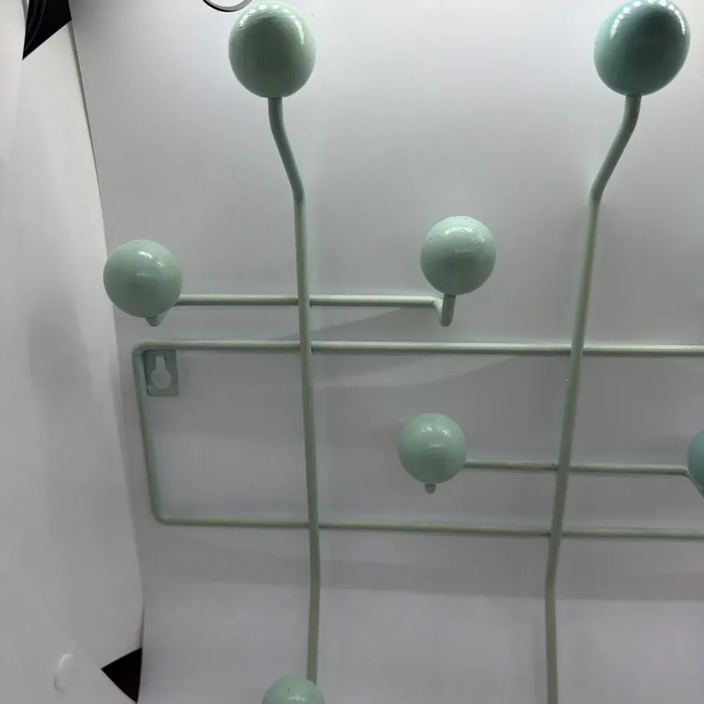 Mid-Century Modern Hangit Ball Hanger - Sea Foam Green- Inspired By Eames Sphere